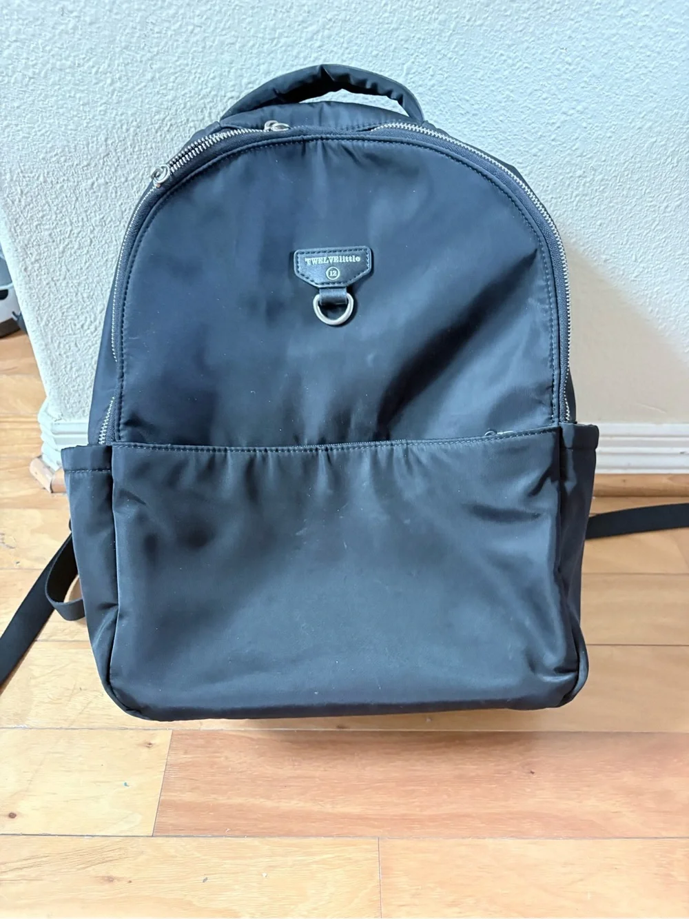 TWELVElittle Black Nylon Everyday Baby Backpack